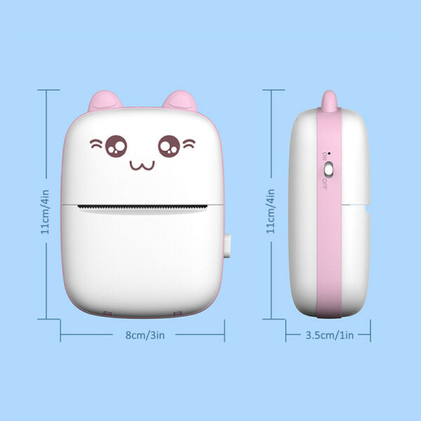 Mini Printer Portable Label Printer Sticker Wireless Inkless Self-adhesive Thermal Printer - Image 2